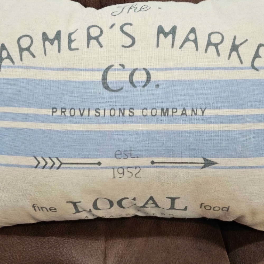 Farmhouse Accent Pillows "The Farmers Market Co - Picture 3 of 5